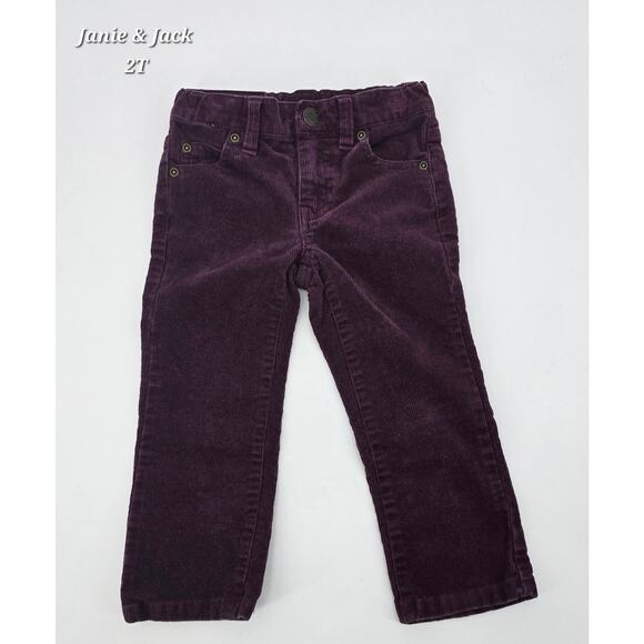 Janie & Jack Toddler Deep Plum Corduroy Pants - 2T - Picture 1 of 4